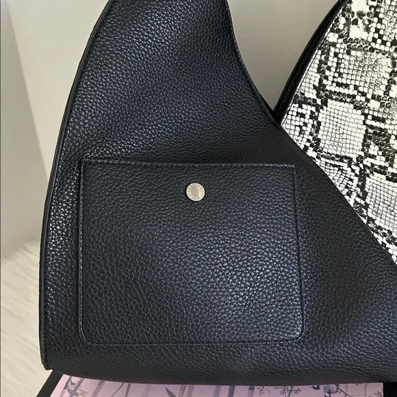 Steve Madden Black & Snake Skin Purse - NWOT - Picture 6 of 11